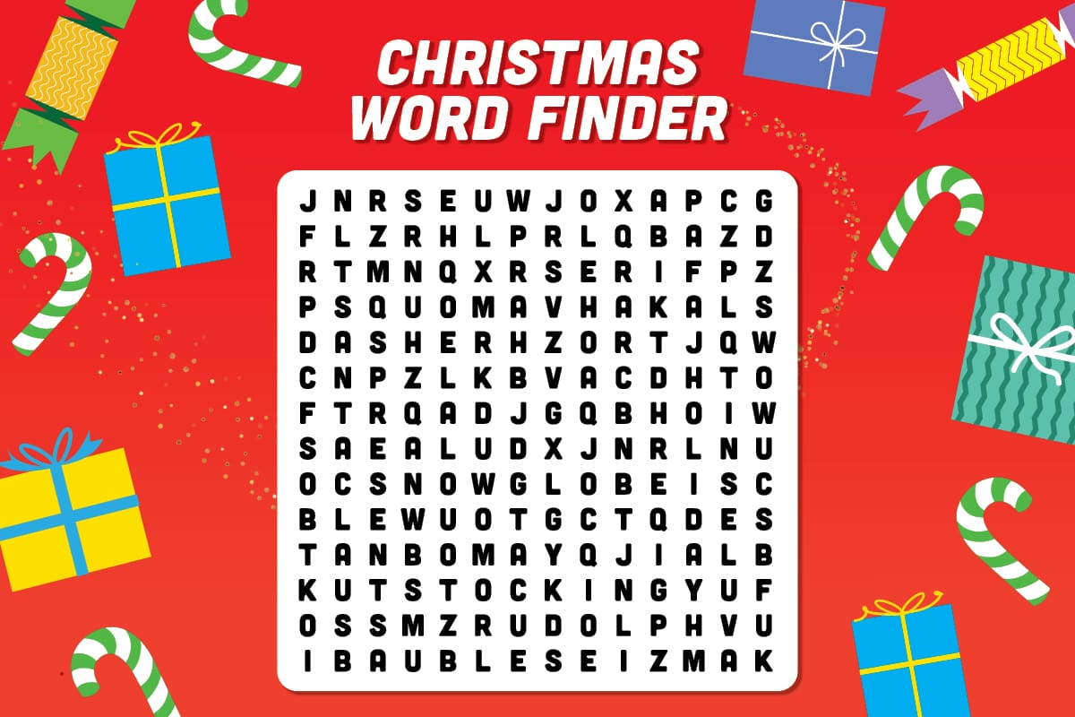 Christmas Word Finder Puzzle